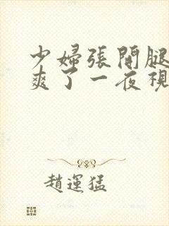 少妇张开腿让我爽了一夜视频