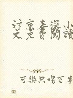 汴京春深小说全文免费阅读正版