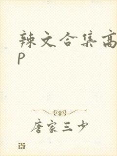 辣文合集高hnp封面