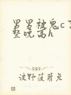 男男被鬼c了一整晚高h