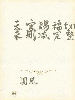 天官赐福txt未删减完整版封面
