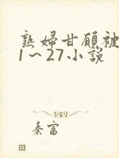 熟妇甘愿被调教1～27小说