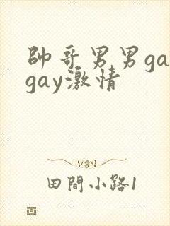 帅哥男男gaygay激情