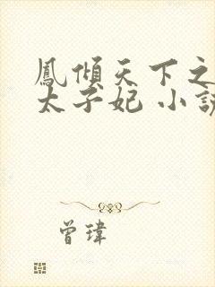 凤倾天下之腹黑太子妃 小说