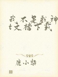 我不是戏神txt文档下载封面