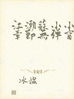 江潮苏小小最新章节无弹窗笔趣阁