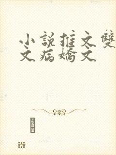 小说推文双男主文病娇文