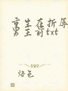 重生在折辱清冷男主前txt