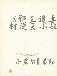 《邪王追妻:废材逆天小姐