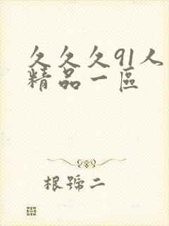 久久久91人妻精品一区