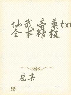 仙武帝尊txt全本精校封面