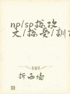np/sp总攻文/总受/训诫文封面