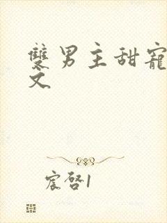 双男主甜宠高干文