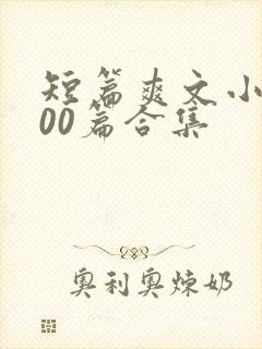 短篇爽文小说500篇合集封面