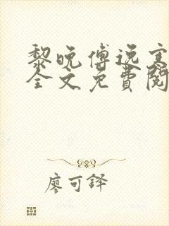 黎晚傅逸寒小说全文免费阅读