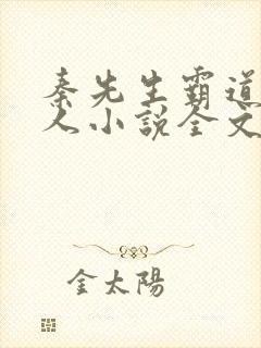 秦先生霸道又粘人小说全文免费阅读