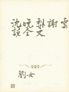 沈晚梨谢云迟小说全文