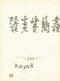 陆云峥苏棠梨小说免费阅读最新章节封面