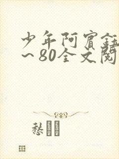 少年阿宾钰慧1～80全文阅读目录