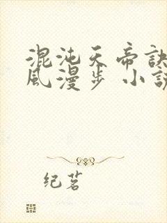 混沌天帝诀 随风漫步 小说