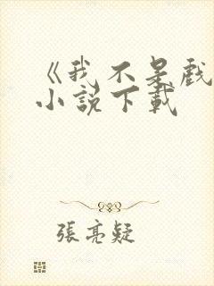 《我不是戏神》小说下载