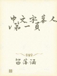 中文字幕人妻av第一页