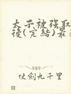 太子被强取豪夺后(完结)最新章节列表封面