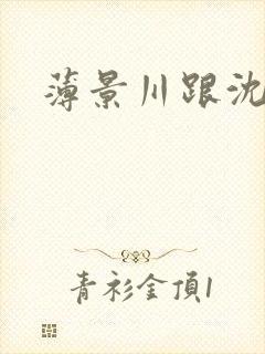 薄景川跟沈繁星