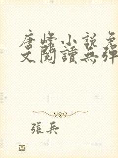 唐峰小说免费全文阅读无弹窗