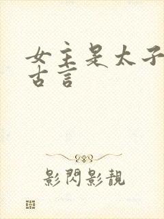 女主是太子妃的古言