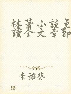 林萧小说免费阅读全文章节