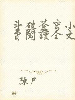 斗破苍穹小说免费阅读全文笔趣阁封面