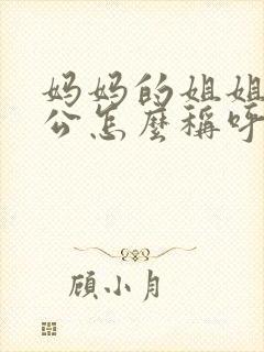 妈妈的姐姐的老公怎么称呼