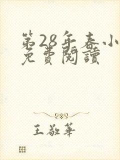 第28年春小说免费阅读