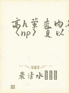 高h荤爽肉欲文〈np〉夏以昼