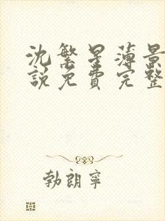 沈繁星薄景川小说免费完整版