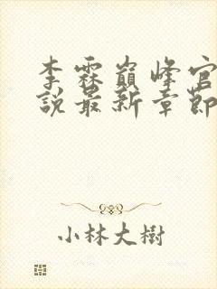 李霖巅峰官场小说最新章节