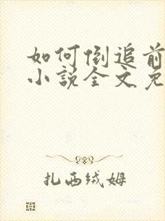 如何倒追前男友小说全文免费阅读