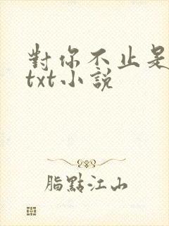 对你不止是喜欢txt小说封面