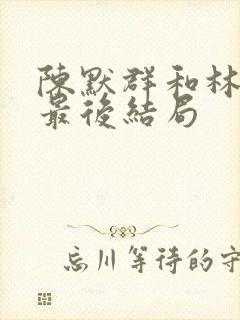 陈默群和林楠笙最后结局