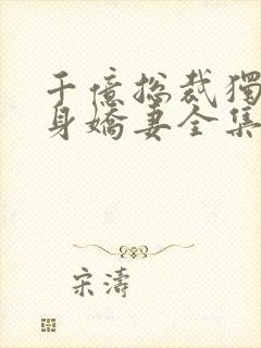 千亿总裁独宠替身娇妻全集