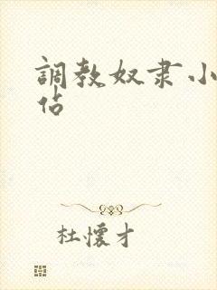 调教奴隶小说网站