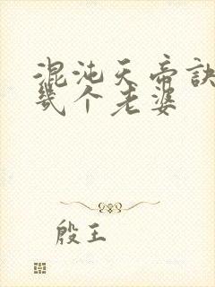 混沌天帝诀凌峰几个老婆