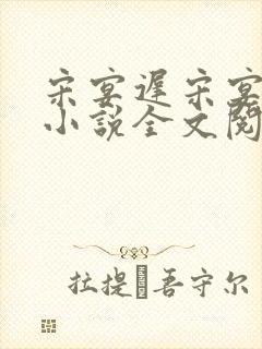 宋宴迟宋宴迟的小说全文阅读