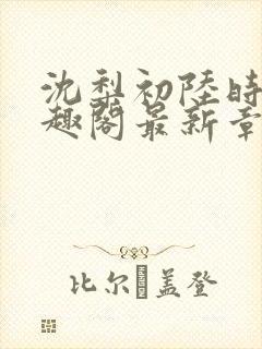 沈梨初陆时霁笔趣阁最新章节