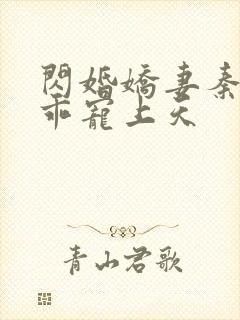 闪婚娇妻秦总乖乖宠上天