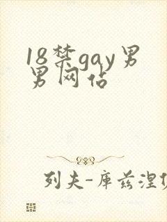 18禁gay男男网站封面