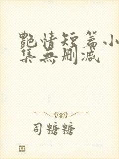 艳情短篇小说合集无删减封面