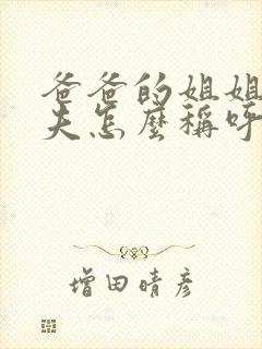 爸爸的姐姐的丈夫怎么称呼