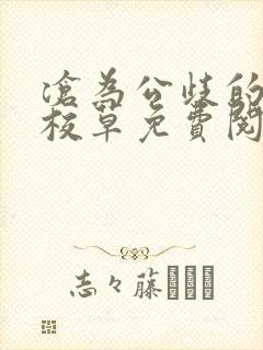 沧为公歧的清纯校草免费阅读